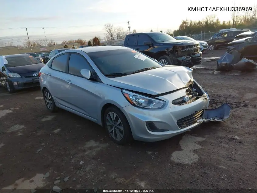 KMHCT4AEXHU336969 2017 Hyundai Accent Value Edition