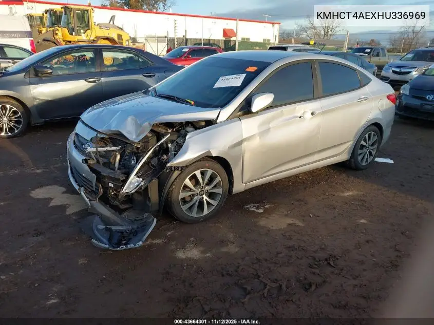 KMHCT4AEXHU336969 2017 Hyundai Accent Value Edition