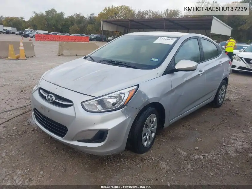 KMHCT4AE5HU187239 2017 Hyundai Accent Se