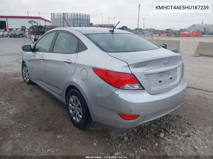 KMHCT4AE5HU187239 2017 Hyundai Accent Se