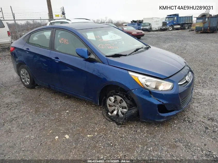 KMHCT4AE9HU289031 2017 Hyundai Accent Se