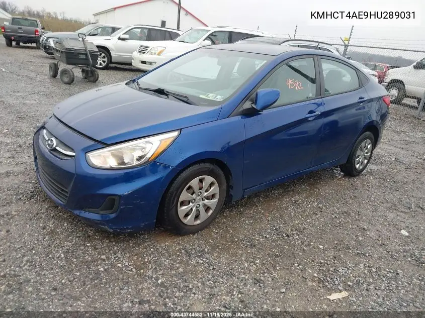KMHCT4AE9HU289031 2017 Hyundai Accent Se