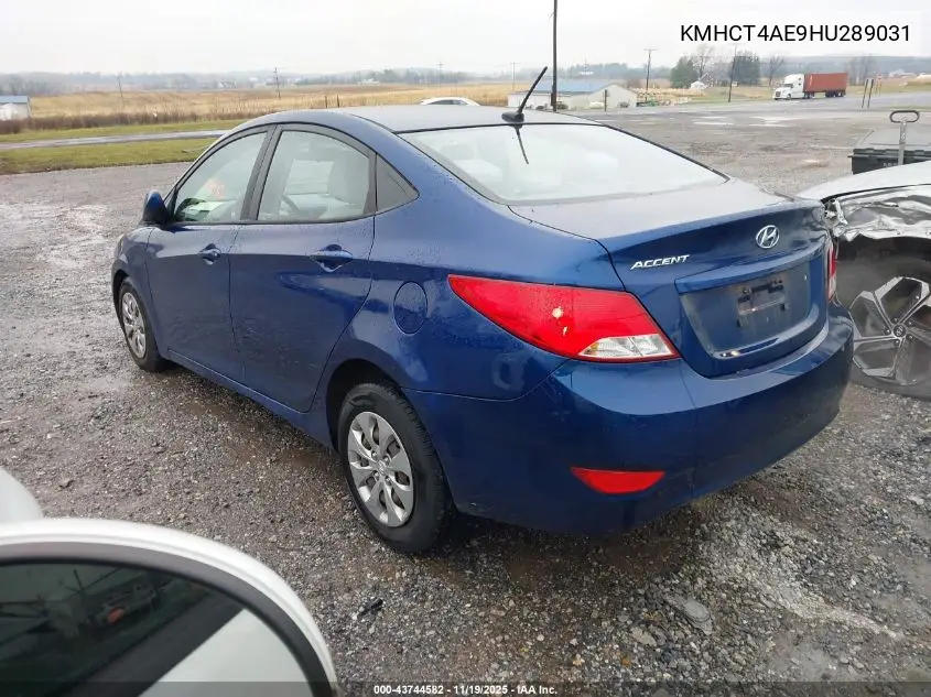 KMHCT4AE9HU289031 2017 Hyundai Accent Se
