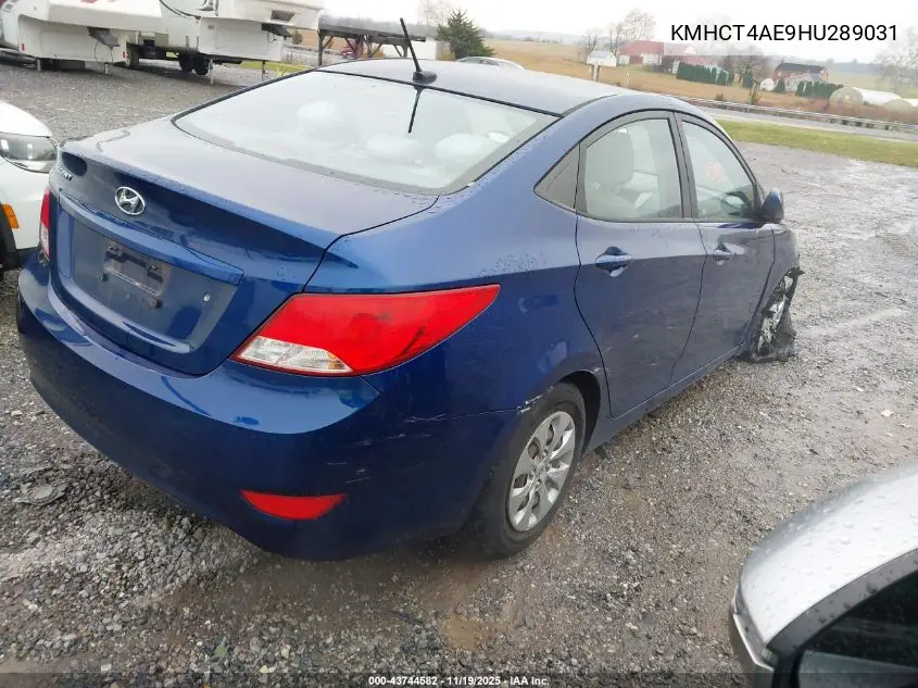 KMHCT4AE9HU289031 2017 Hyundai Accent Se