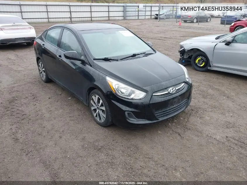 KMHCT4AE5HU358944 2017 Hyundai Accent Value Edition