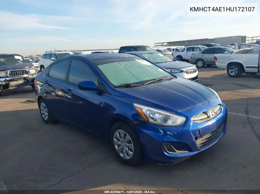 KMHCT4AE1HU172107 2017 Hyundai Accent Se