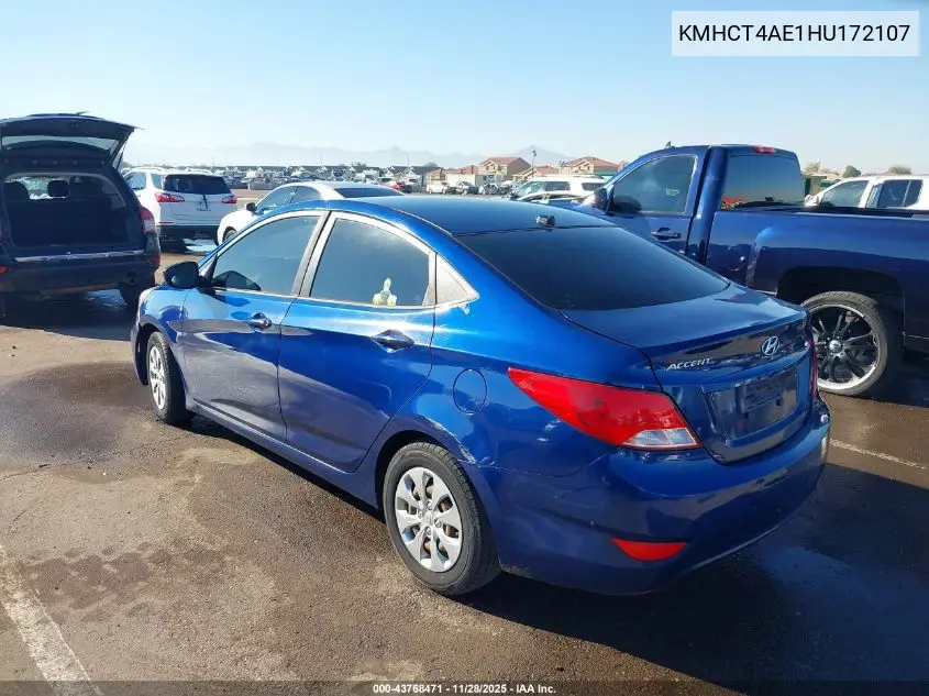 KMHCT4AE1HU172107 2017 Hyundai Accent Se