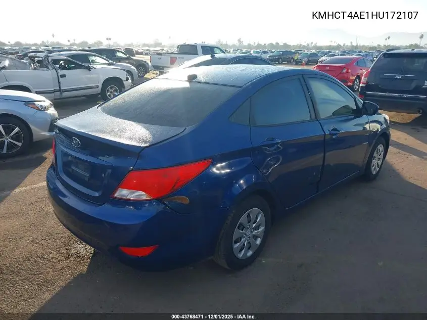 KMHCT4AE1HU172107 2017 Hyundai Accent Se