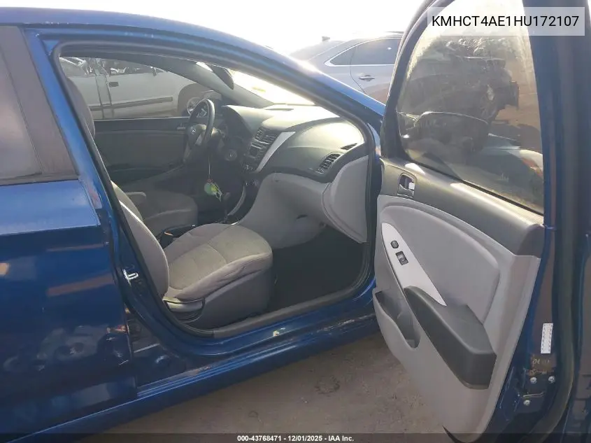 KMHCT4AE1HU172107 2017 Hyundai Accent Se