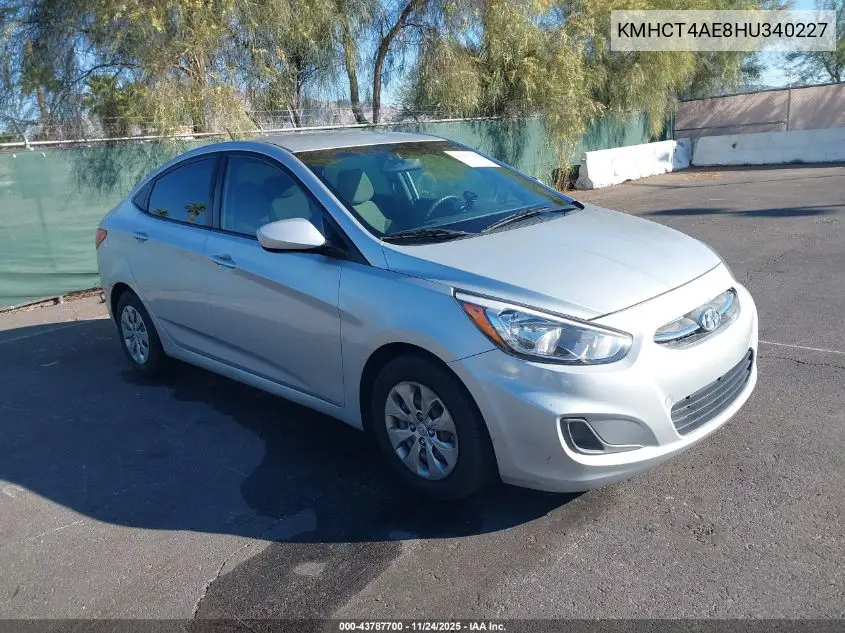 KMHCT4AE8HU340227 2017 Hyundai Accent Se