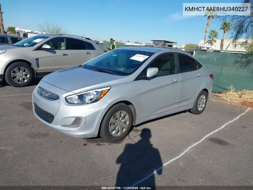 KMHCT4AE8HU340227 2017 Hyundai Accent Se