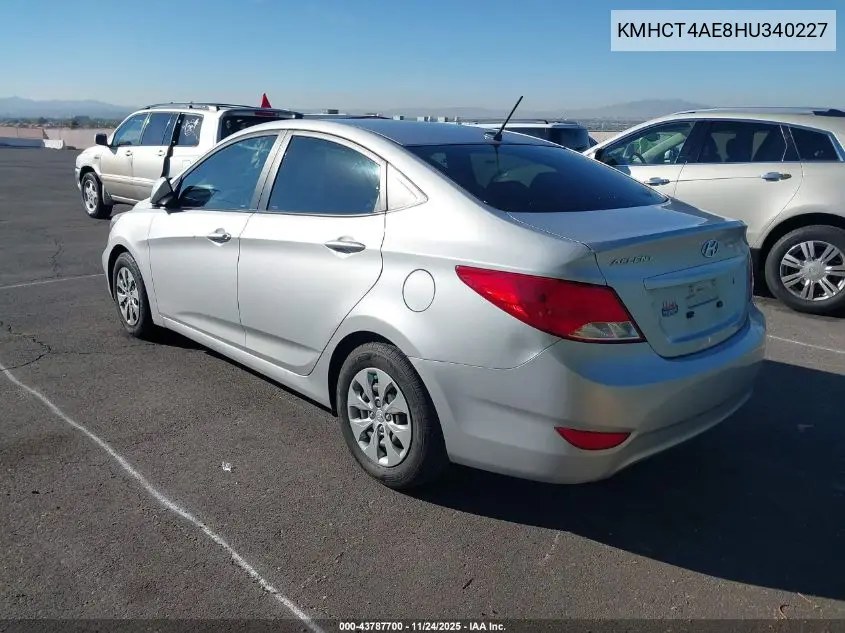 KMHCT4AE8HU340227 2017 Hyundai Accent Se