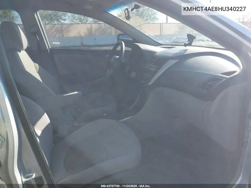 KMHCT4AE8HU340227 2017 Hyundai Accent Se
