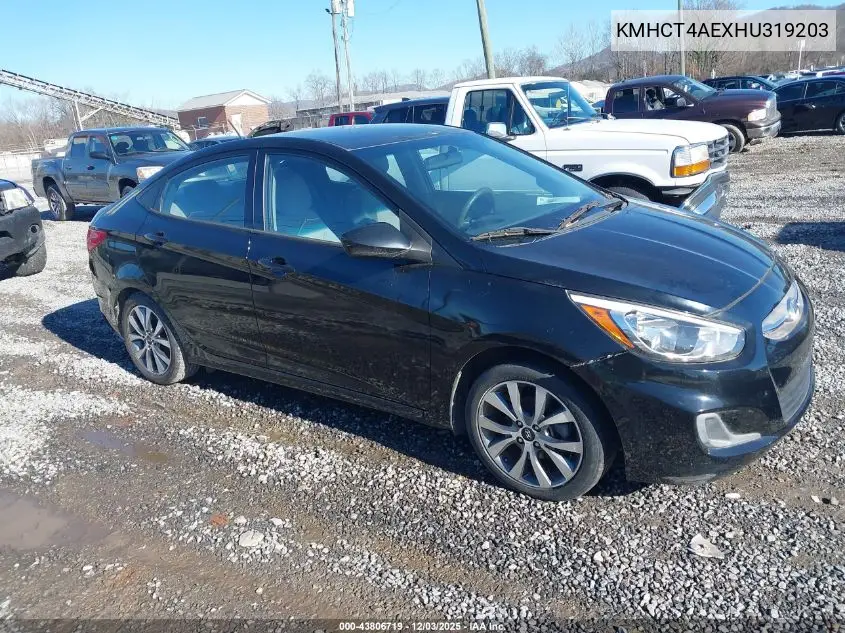 KMHCT4AEXHU319203 2017 Hyundai Accent Value Edition