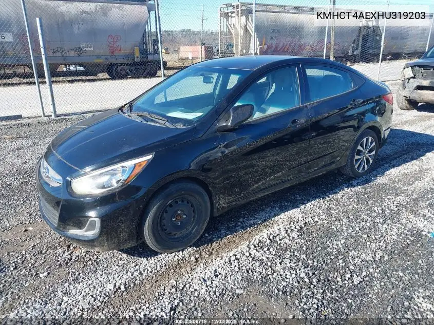 KMHCT4AEXHU319203 2017 Hyundai Accent Value Edition