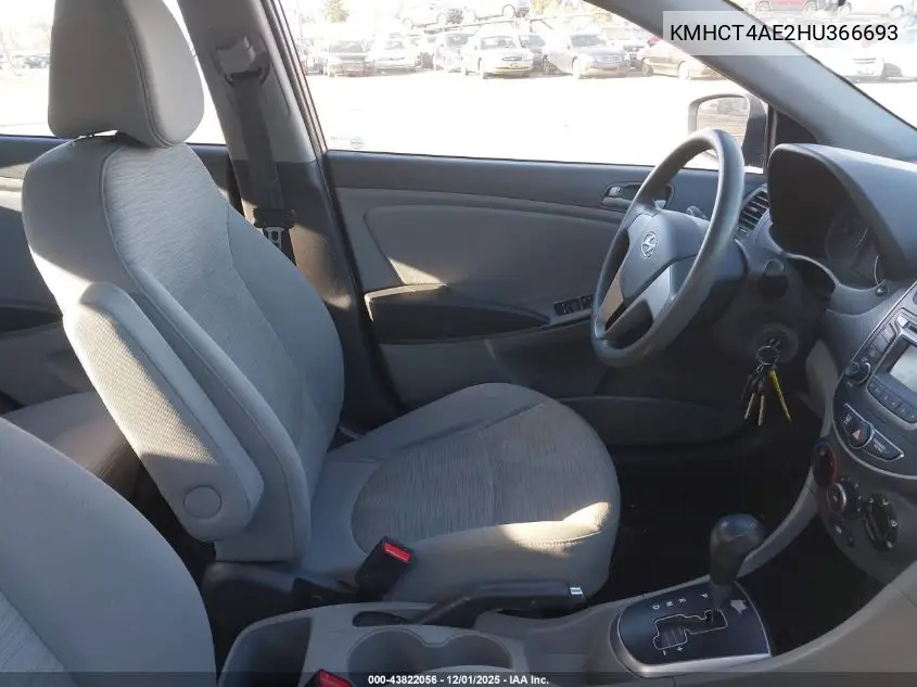 KMHCT4AE2HU366693 2017 Hyundai Accent Se