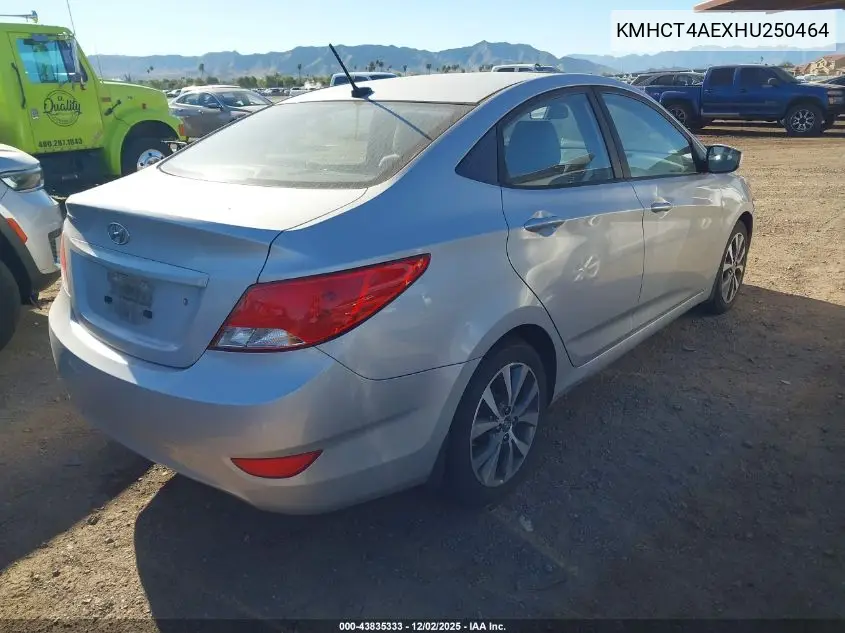 KMHCT4AEXHU250464 2017 Hyundai Accent Value Edition