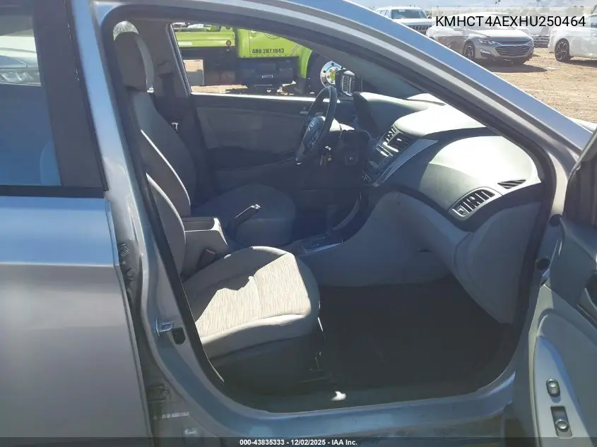 KMHCT4AEXHU250464 2017 Hyundai Accent Value Edition