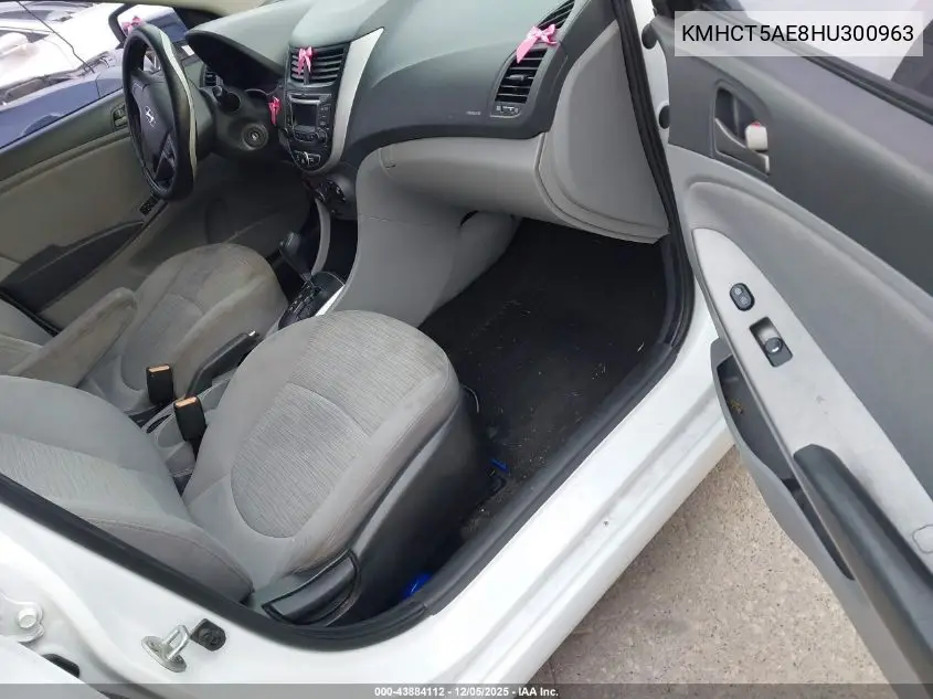 KMHCT5AE8HU300963 2017 Hyundai Accent Se