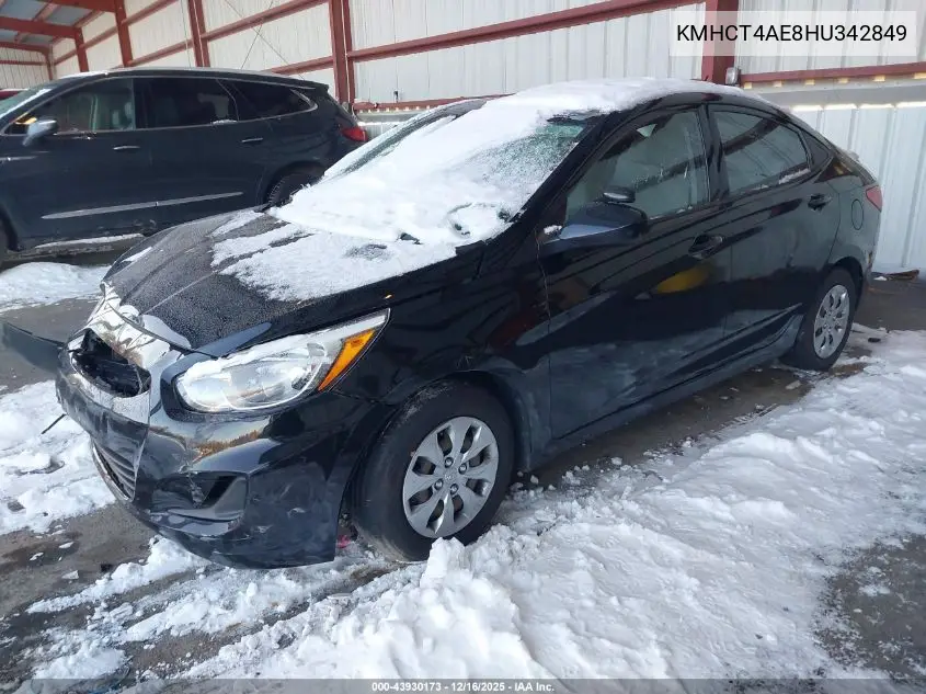 KMHCT4AE8HU342849 2017 Hyundai Accent Se