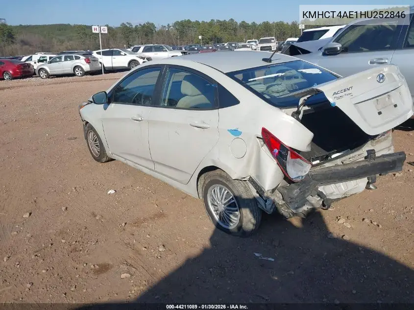KMHCT4AE1HU252846 2017 Hyundai Accent Se