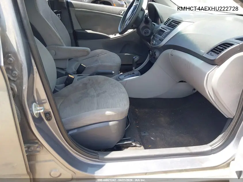KMHCT4AEXHU222728 2017 Hyundai Accent Se