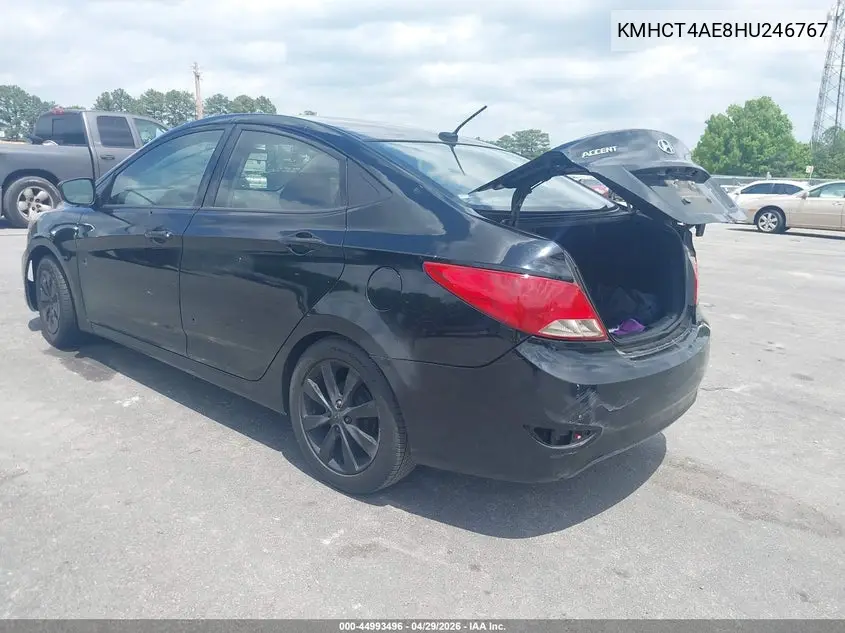 KMHCT4AE8HU246767 2017 Hyundai Accent Se