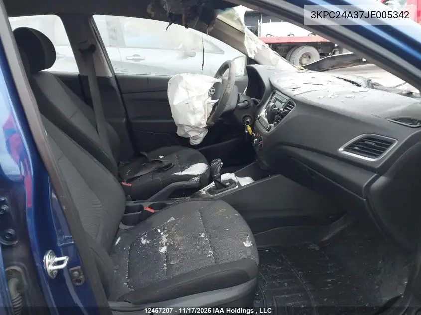 3KPC24A37JE005342 2018 Hyundai Accent Se/Sel