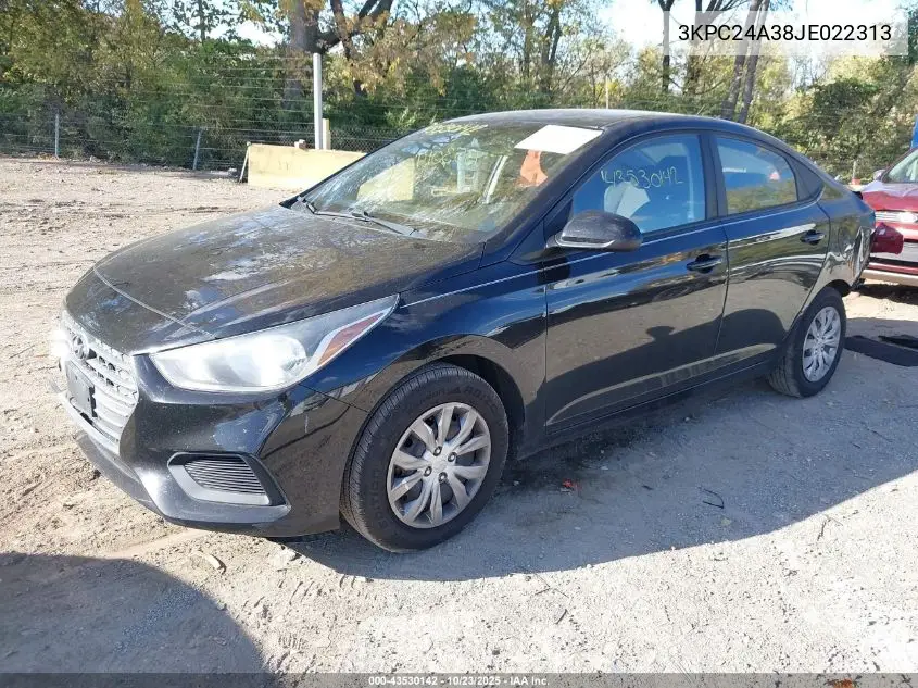3KPC24A38JE022313 2018 Hyundai Accent Se