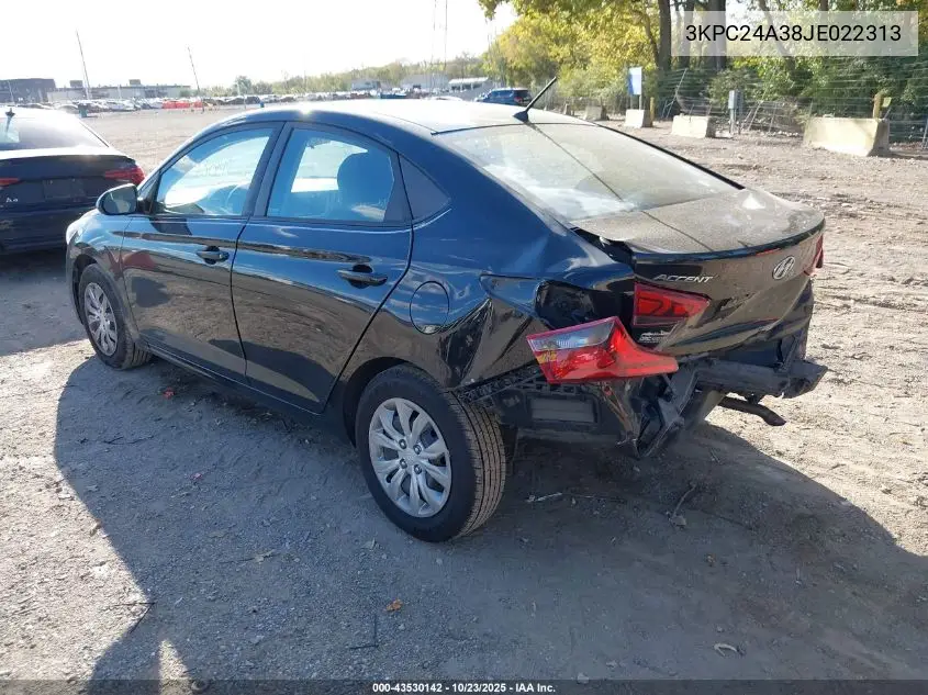 3KPC24A38JE022313 2018 Hyundai Accent Se