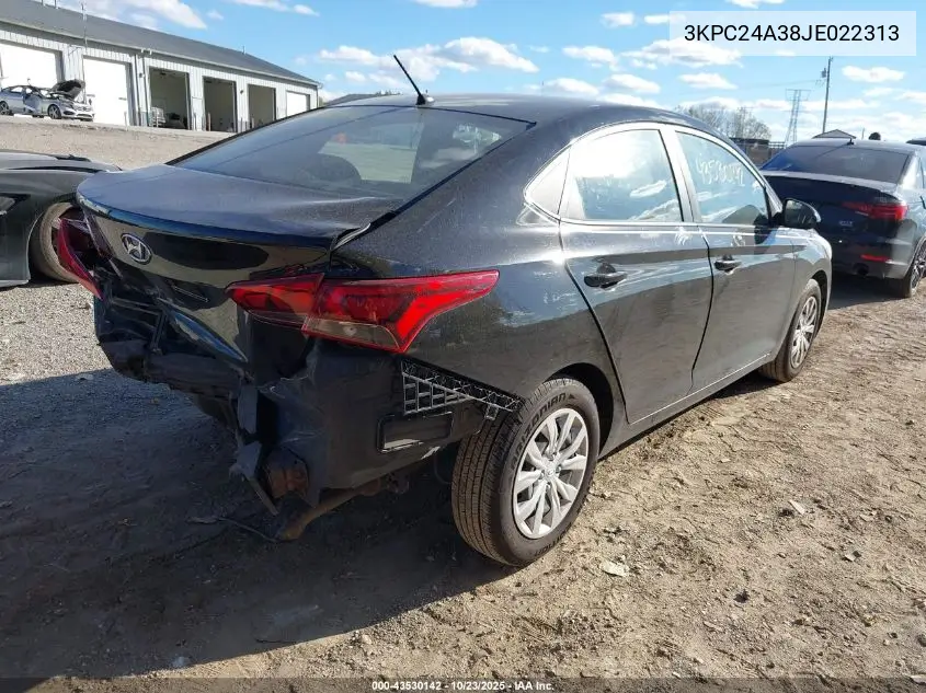 3KPC24A38JE022313 2018 Hyundai Accent Se