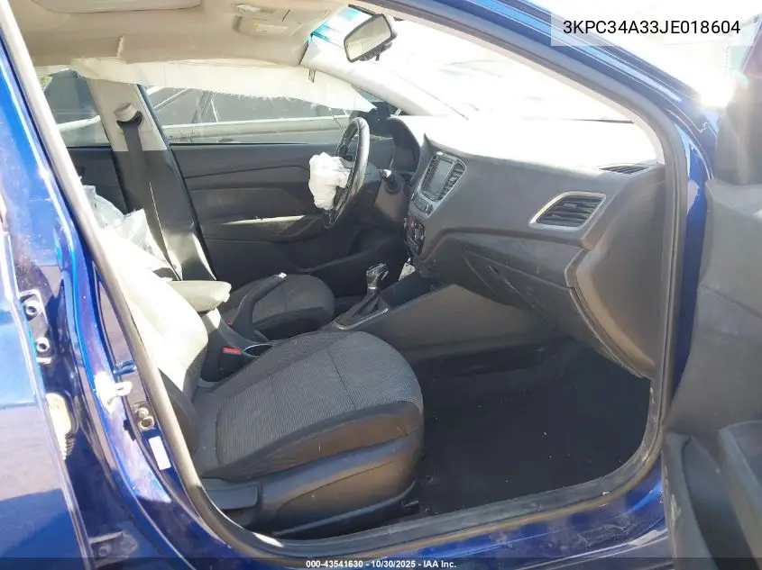 3KPC34A33JE018604 2018 Hyundai Accent Limited