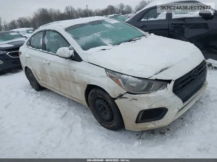 3KPC24A38JE032677 2018 Hyundai Accent Se