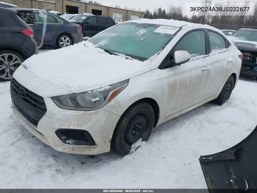 3KPC24A38JE032677 2018 Hyundai Accent Se