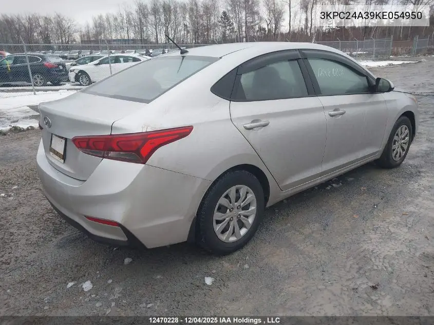 3KPC24A39KE054950 2019 Hyundai Accent Se/Sel