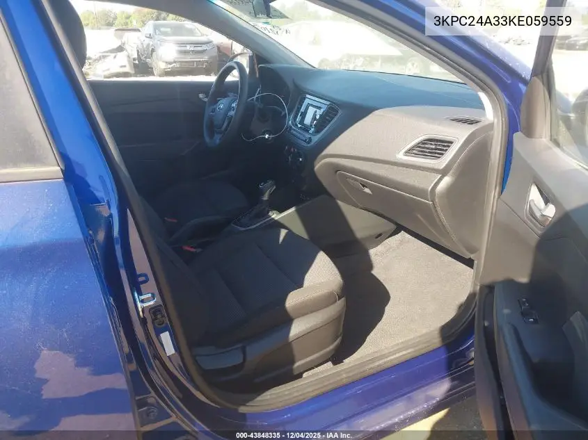 3KPC24A33KE059559 2019 Hyundai Accent Se