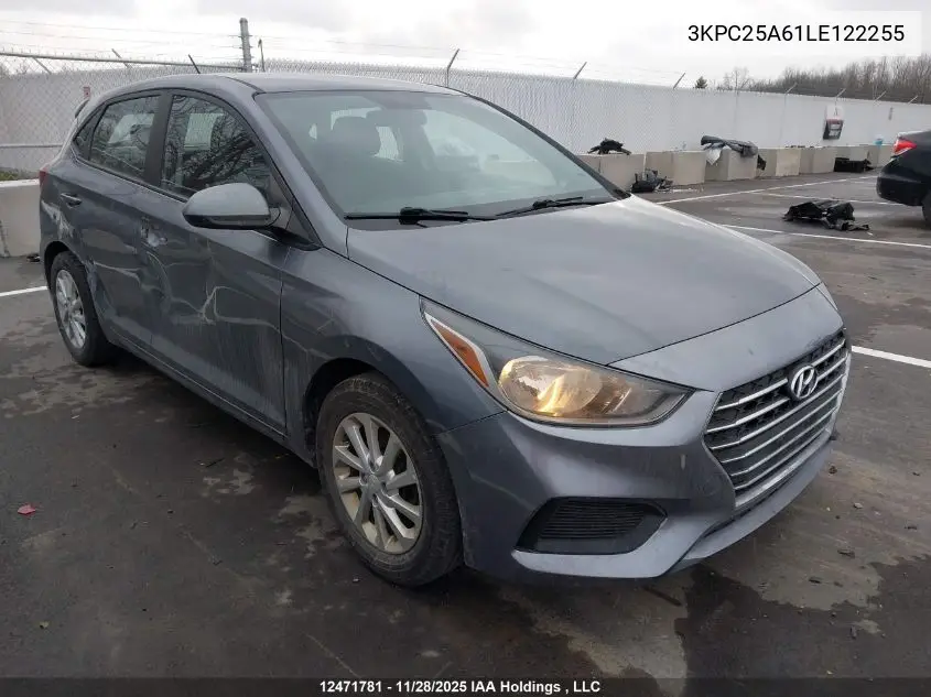 3KPC25A61LE122255 2020 Hyundai Accent Preferred Auto Ivt