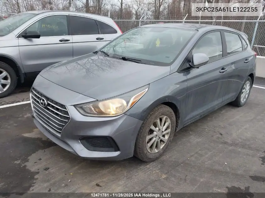 3KPC25A61LE122255 2020 Hyundai Accent Preferred Auto Ivt