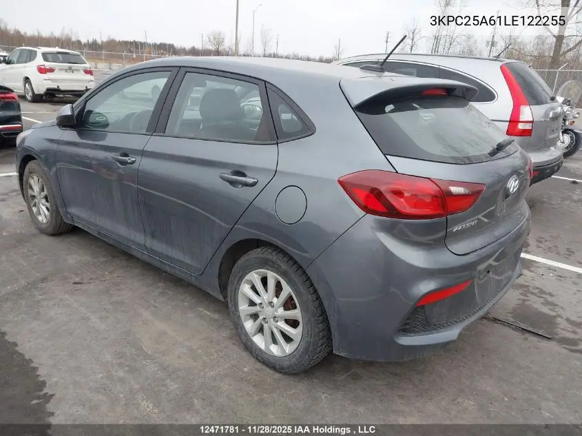 3KPC25A61LE122255 2020 Hyundai Accent Preferred Auto Ivt