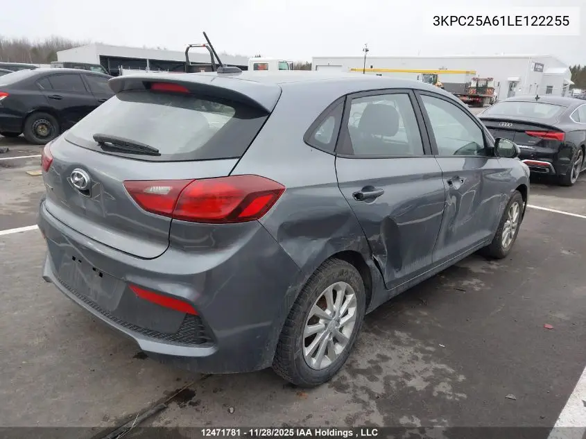 3KPC25A61LE122255 2020 Hyundai Accent Preferred Auto Ivt