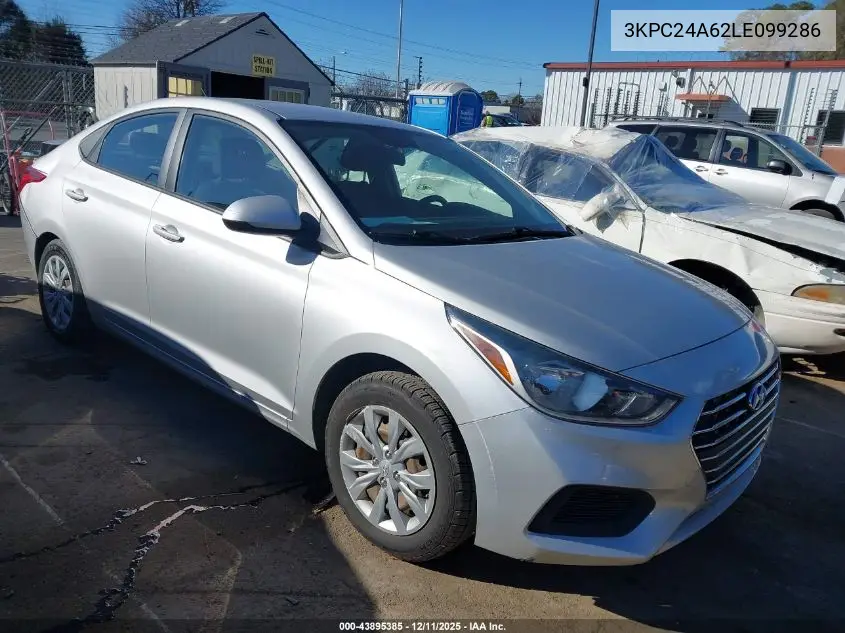 3KPC24A62LE099286 2020 Hyundai Accent Se