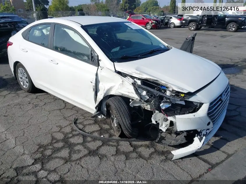 3KPC24A65LE126416 2020 Hyundai Accent Se