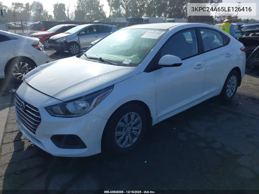 3KPC24A65LE126416 2020 Hyundai Accent Se
