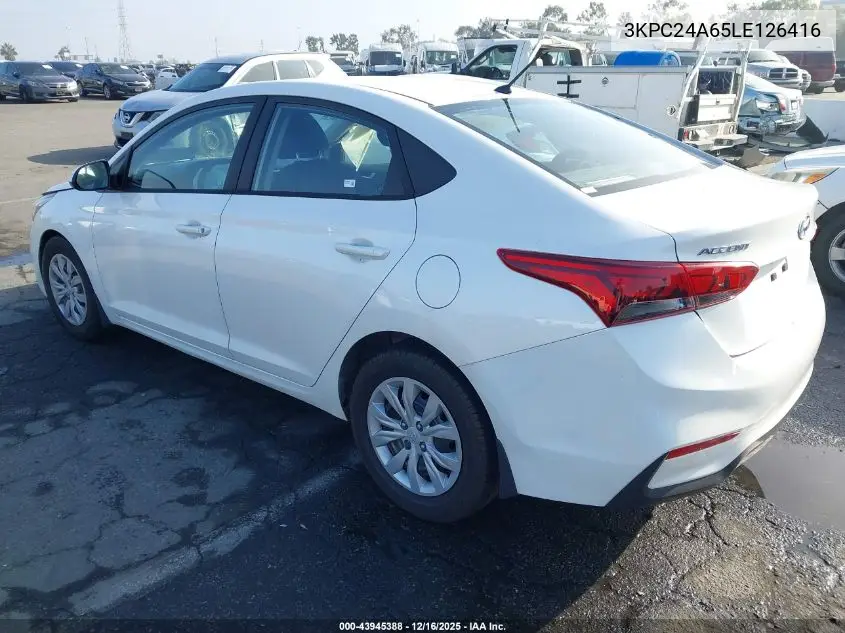 3KPC24A65LE126416 2020 Hyundai Accent Se