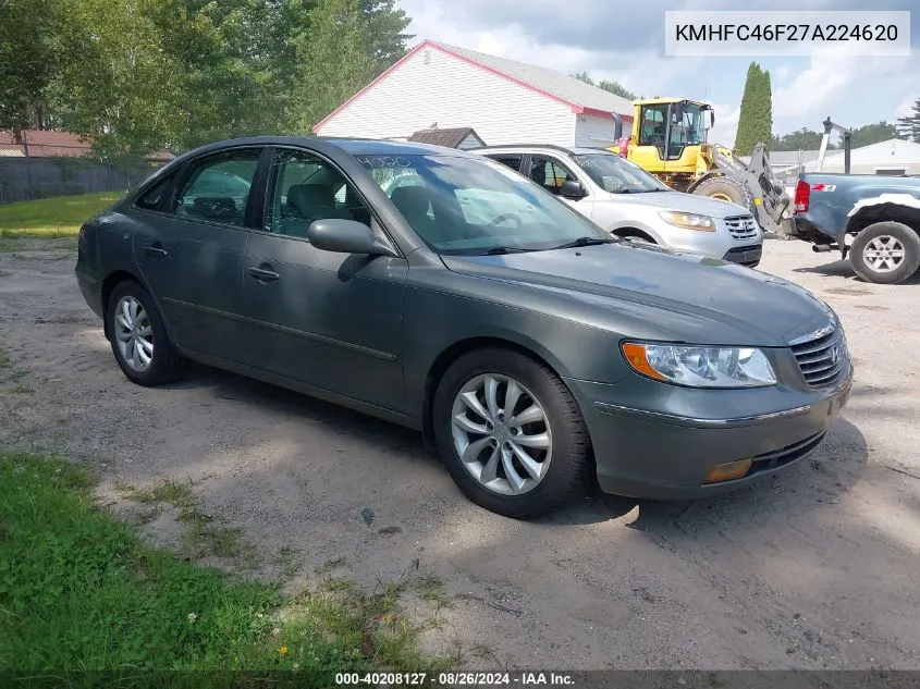 2007 Hyundai Azera Limited/Se VIN: KMHFC46F27A224620 Lot: 40208127