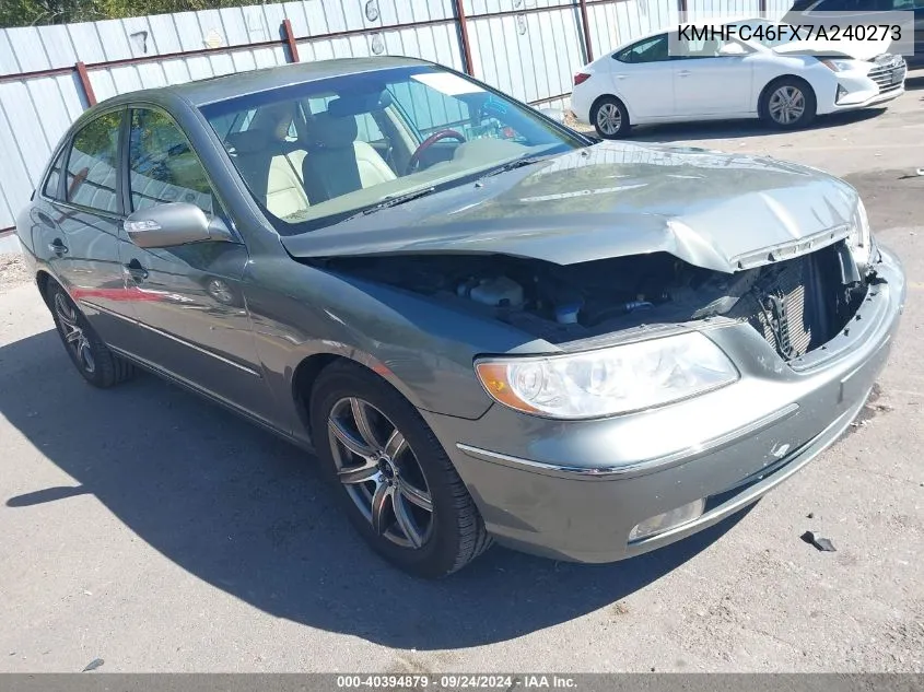 2007 Hyundai Azera Limited/Se VIN: KMHFC46FX7A240273 Lot: 40394879