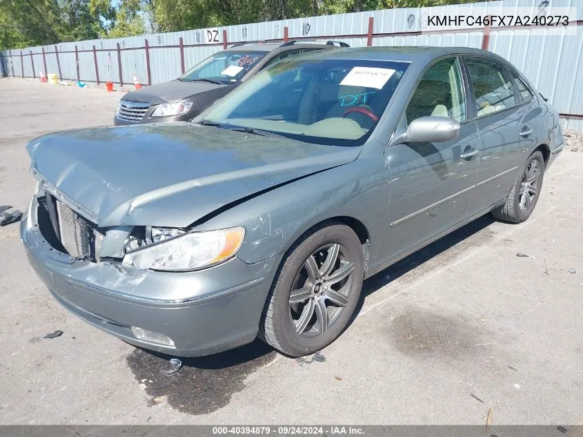 KMHFC46FX7A240273 2007 Hyundai Azera Limited/Se