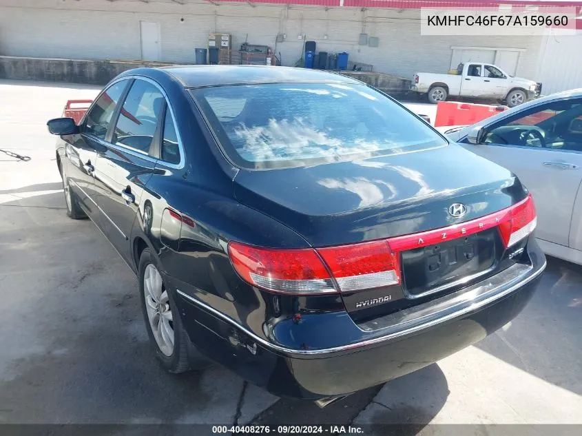 2007 Hyundai Azera Limited/Se VIN: KMHFC46F67A159660 Lot: 40408276