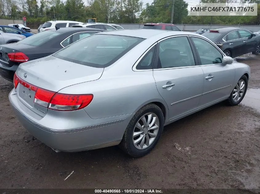 KMHFC46FX7A177675 2007 Hyundai Azera Limited/Se