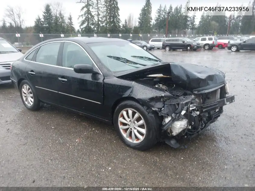 KMHFC46F37A233956 2007 Hyundai Azera Limited/Se